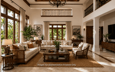 Living Room Image of 1500 Sq.ft 3 BHK Villa for sale in Mammiyoor Thrissur for Rs. 8600000