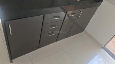 Kitchen Image of 600 Sq.ft 1 BHK Apartment / Flat for rent in Ajmera Exotica, Wagholi Pune for Rs. 15500