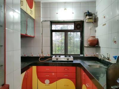 Kitchen Image of 490 Sq.ft 1 BHK Apartment / Flat for sale in Meet Ashok Smruti, Kasarvadavali Thane for Rs. 5500000