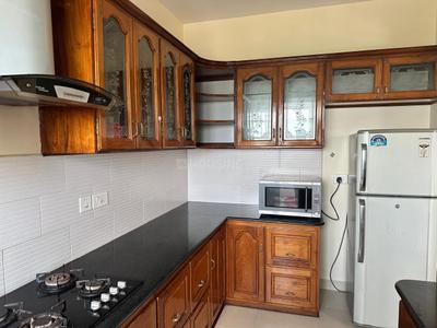 Kitchen Image of 1445 Sq.ft 3 BHK Apartment / Flat for rent in Confident Althena, Menamkulam Thiruvananthapuram for Rs. 29000