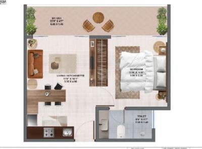 Image of 775 Sq.ft 1 BHK Studio for sale in Morjim, Goa for Rs. 10800000