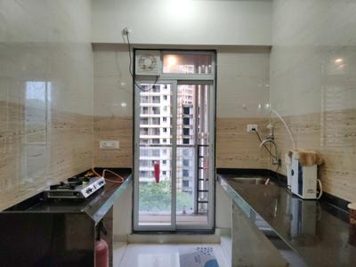 Kitchen Image of 920 Sq.ft 2 BHK Apartment / Flat for rent in Kasarvadavali Thane for Rs. 33000