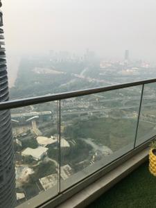 Balcony Image of 2105 Sq.ft 3 BHK Apartment / Flat for rent in Supertech Supernova, Sector 94 Noida for Rs. 75000