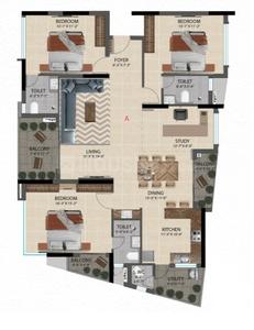 Image of 2330 Sq.ft 3 BHK Apartment / Flat for sale in Nungambakkam, Chennai for Rs. 69700000