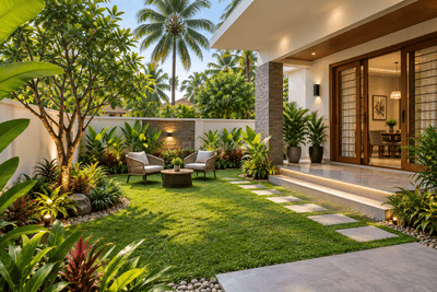 Living Room Image of 2000 Sq.ft 3 BHK Independent House for sale in Naikkanal Thrissur for Rs. 11800000