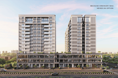 Living Room Image of 2655 Sq.ft 3 BHK Apartment / Flat for sale in Vishakha Seleqt, Gota Ahmedabad for Rs. 13900000