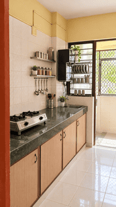 Kitchen Image of 398 Sq.ft 1 BHK Apartment / Flat for sale in Dariyapur Ahmedabad for Rs. 2600000