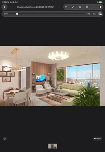 Living Room Image of 1602 Sq.ft 3 BHK Apartment / Flat for sale in Magarpatta Nova Residency Wing A To B, Mundhwa Pune for Rs. 16700000