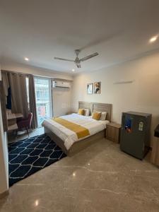 Bedroom Image of 1100 Sq.ft 1 BHK Builder Floor for rent in Sector 51 Gurgaon for Rs. 28000
