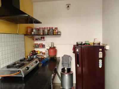 Kitchen Image of 650 Sq.ft 1 BHK Apartment / Flat for sale in Applewoods Satyesh Residency, Shela Ahmedabad for Rs. 2600000