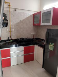 Kitchen Image of 800 Sq.ft 2 BHK Apartment / Flat for rent in Nyati Elan, Wagholi Pune for Rs. 25000
