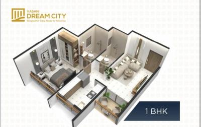 Brochure Image of 660 Sq.ft 1 BHK Apartment / Flat for sale in Vasani Dream City, Dahisar Navi Mumbai for Rs. 2715000