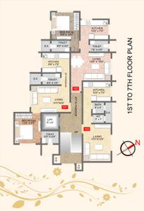 Image of 545 Sq.ft 1 BHK Apartment / Flat for sale in Yesu Anand Residency, Dombivli East, Thane for Rs. 3200000