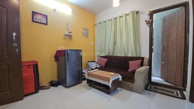 Living Room Image of 850 Sq.ft 1 BHK Apartment / Flat for rent in Koramangala Bengaluru for Rs. 30000