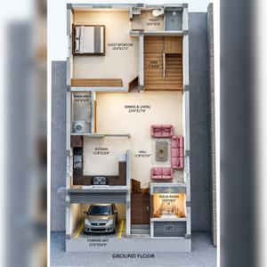 Image of 3800 Sq.ft 5 BHK Duplex for sale in Avinash Smartcity Extention 2, Sejbahar, Raipur for Rs. 13000000