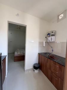 Kitchen Image of 830 Sq.ft 1 BHK Apartment / Flat for rent in Gachibowli Hyderabad for Rs. 30000