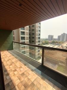 Balcony Image of 2259 Sq.ft 3 BHK Apartment / Flat for rent in Pramukh Omkar Rivanta 1, Randesan Gandhinagar for Rs. 32000