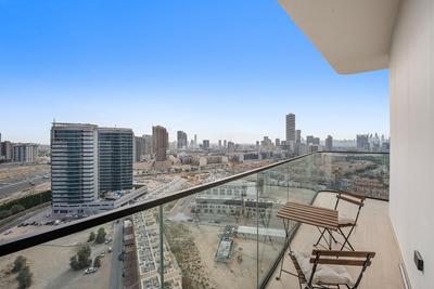Balcony Image of 721 Sq.ft 1 BHK Apartment / Flat for sale in Jumeirah Village Dubai for Rs. 24729507