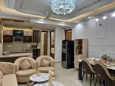 Living Room Image of 1200 Sq.ft 4 BHK Apartment / Flat for sale in Hastsal New Delhi for Rs. 7700000