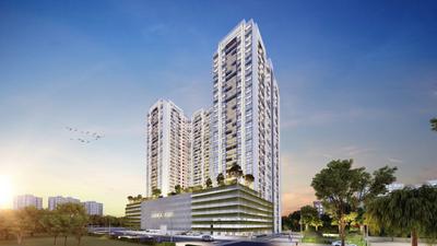 Image of 934 Sq.ft 2 BHK Apartment / Flat for sale in Goel Ganga Asmi Wing 2, Wakad, Pune for Rs. 9000000