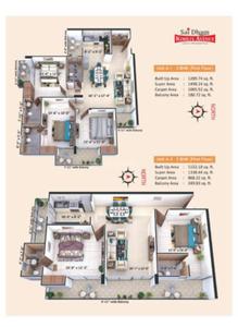 Image of 1200 Sq.ft 3 BHK Apartment / Flat for sale in Dhoomanganj, Allahabad for Rs. 8500000