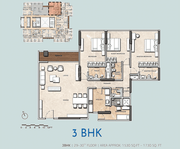 Image of 1550 Sq.ft 3 BHK Apartment / Flat for sale in Dadar East, Mumbai for Rs. 86000000