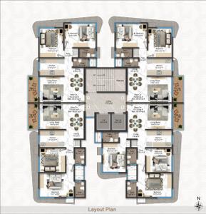 Image of 971 Sq.ft 3 BHK Apartment / Flat for sale in Ramas I C Maitri Menorah, Borivali West, Mumbai for Rs. 30500000