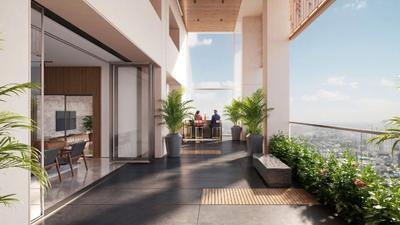 Balcony Image of 1330 Sq.ft 2 BHK Apartment / Flat for sale in Candeur Lakescape, Kondapur Hyderabad for Rs. 12900000