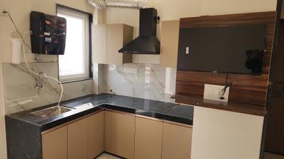Kitchen Image of 600 Sq.ft 1 RK Apartment / Flat for rent in Ghat Ki Guni Jaipur for Rs. 15001
