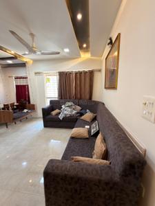 Living Room Image of 1300 Sq.ft 3 BHK Apartment / Flat for rent in Lodha Amara, Kolshet Thane for Rs. 58000