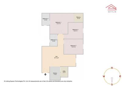 Image of 1260 Sq.ft 3 BHK Apartment / Flat for sale in Banashankari Balaji Paradise, Banashankari, Bengaluru for Rs. 16000000