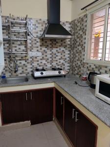 Kitchen Image of 750 Sq.ft 2 BHK Builder Floor for rent in Kaggadasapura Bengaluru for Rs. 37000