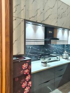 Kitchen Image of 760 Sq.ft 2 BHK Independent House for sale in Shree Nathji Rameshwar Dham, Mhow Indore for Rs. 4950000