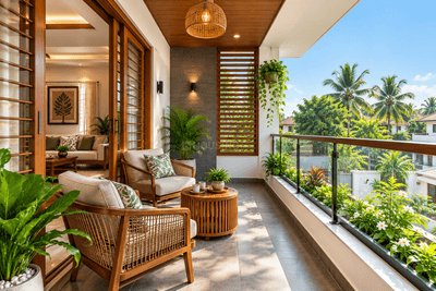 Balcony Image of 1500 Sq.ft 3 BHK Villa for sale in East Nada Thrissur for Rs. 8600000