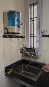 Kitchen Image of 500 Sq.ft 1 BHK Builder Floor for rent in Model Gram Ludhiana for Rs. 12000