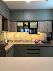 Kitchen Image of 1550 Sq.ft 3 BHK Apartment / Flat for rent in Oxy Beaumonde, Viman Nagar Pune for Rs. 72000