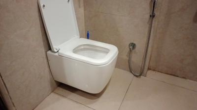 Bathroom Image of 650 Sq.ft 1 BHK Builder Floor for rent in Sector 14 Gurgaon for Rs. 29000
