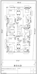 Floor Plan Image of 882 Sq.ft 2 BHK Apartment / Flat for sale in Velachery Chennai for Rs. 8555400