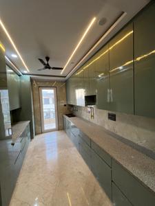 Kitchen Image of 1350 Sq.ft 3 BHK Builder Floor for rent in Shalimar Bagh New Delhi for Rs. 57000