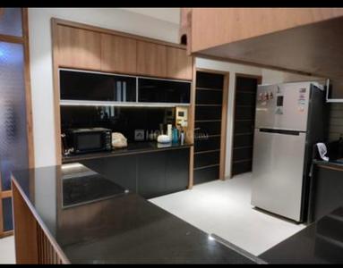 Kitchen Image of 1369 Sq.ft 3 BHK Apartment / Flat for rent in Adani The Meadows, Shantigram Ahmedabad for Rs. 55000