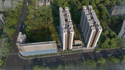 Image of 790 Sq.ft 2 BHK Apartment / Flat for sale in Topaz Towers, Charholi Budruk, Pune for Rs. 6300000