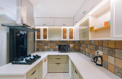 Kitchen Image of 900 Sq.ft 1 BHK Apartment / Flat for rent in Geeta Bhawan Indore for Rs. 16300