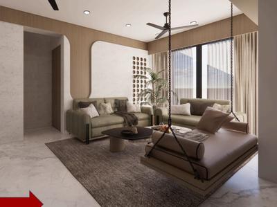 Hall Image of 2300 Sq.ft 3 BHK Apartment / Flat for rent in Siddhraj Zoey, Randesan Gandhinagar for Rs. 70000