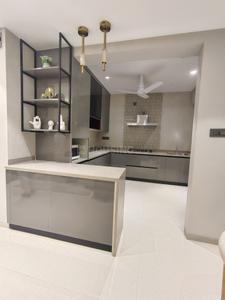Kitchen Image of 1500 Sq.ft 3 BHK Apartment / Flat for rent in Navkar Golden Sky, Vishal Nagar Raipur for Rs. 35000