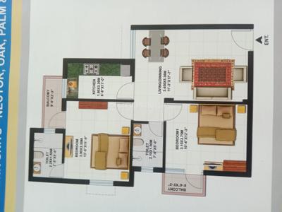 Image of 1010 Sq.ft 2 BHK Apartment / Flat for sale in Ansal Town, Ansal City, Meerut for Rs. 2850000