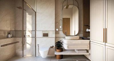 Bathroom Image of 1400 Sq.ft 3 BHK Apartment / Flat for sale in Assagao Goa for Rs. 45000000