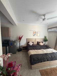 Bedroom Image of 1100 Sq.ft 1 BHK Builder Floor for rent in Sector 51 Gurgaon for Rs. 27000