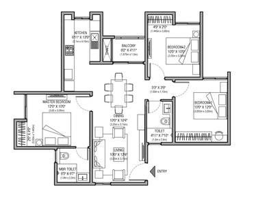 Image of 1164 Sq.ft 3 BHK Apartment / Flat for sale in Begur, Bengaluru for Rs. 16000000