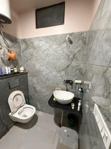 Bathroom Image of 900 Sq.ft 2 BHK Builder Floor for rent in Dholai Jaipur for Rs. 16000