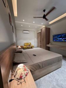 Bedroom Image of 750 Sq.ft 1 BHK Apartment / Flat for rent in Goyal Prime Plaza, Bodakdev Ahmedabad for Rs. 15000